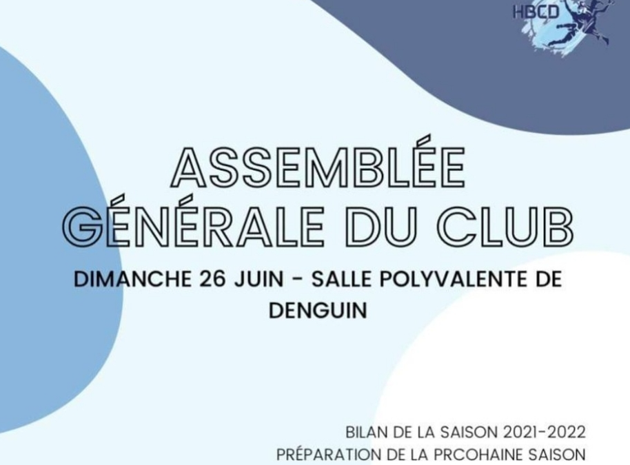 HBCD – Assemblée Générale du club de Handball de Denguin