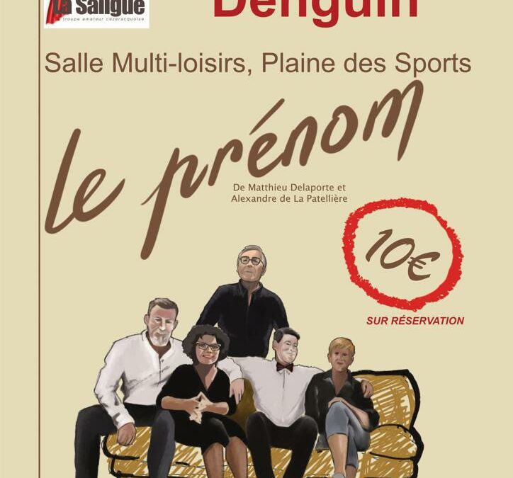 Pièce de théâtre « Le prénom » – dimanche 16 octobre